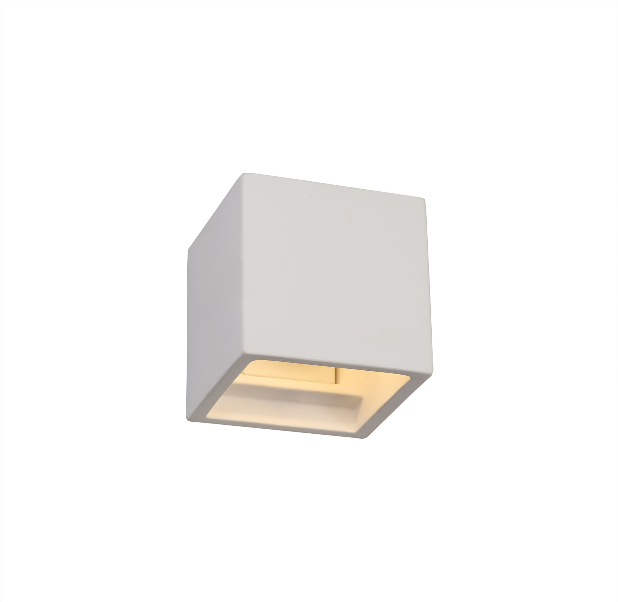 D0494  Alina Square Wall Lamp 1 Light White Paintable